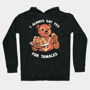 Luchador Mexican Bear Tamales Time!  by Tobe Fonseca Hoodie